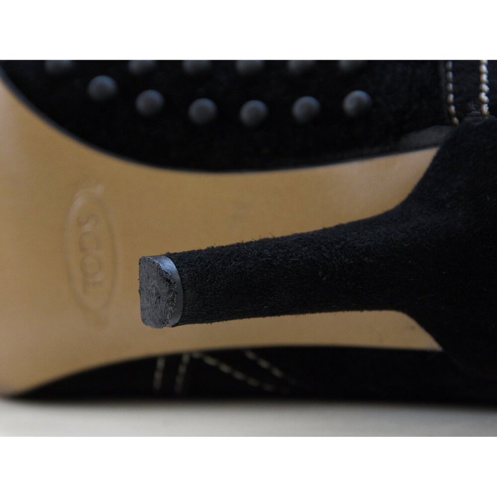 Tod's knee high suede boots - black - sz 7.5 - Picture 10 of 11